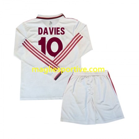 Completo Calcio Bayern Monaco Davies 19 Bambino Divisa Terza 2024-2025 ML
